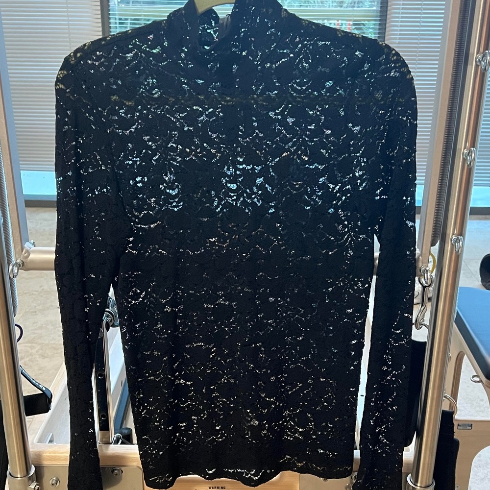 Enza Costa Lace Turtleneck